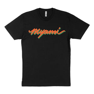 Myami Canes T Shirt - Black